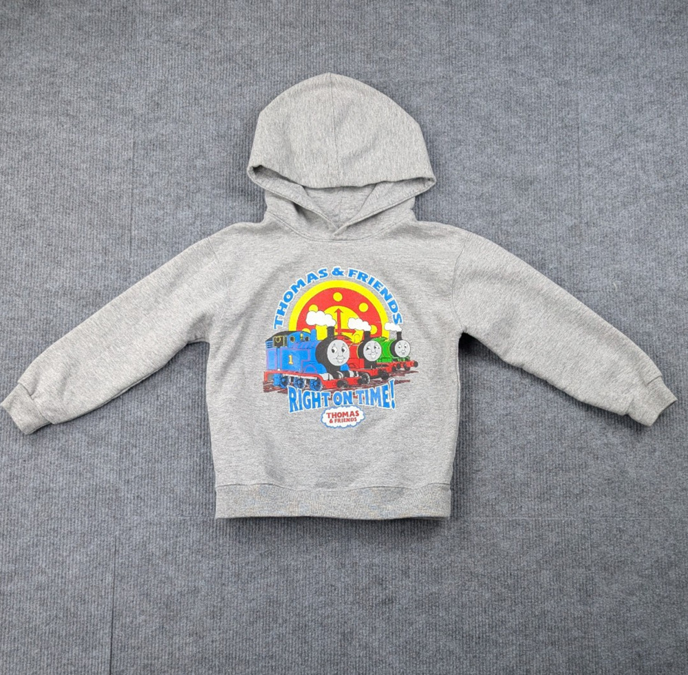 Vintage Thomas The Train Hoodie Kids 4T Pullover & Friends Graphic Nostalgia 90s